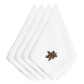 Carolines Treasures Christmas Holly Bells Embroidered Napkins, Set of 4 EMBT2414NPKE